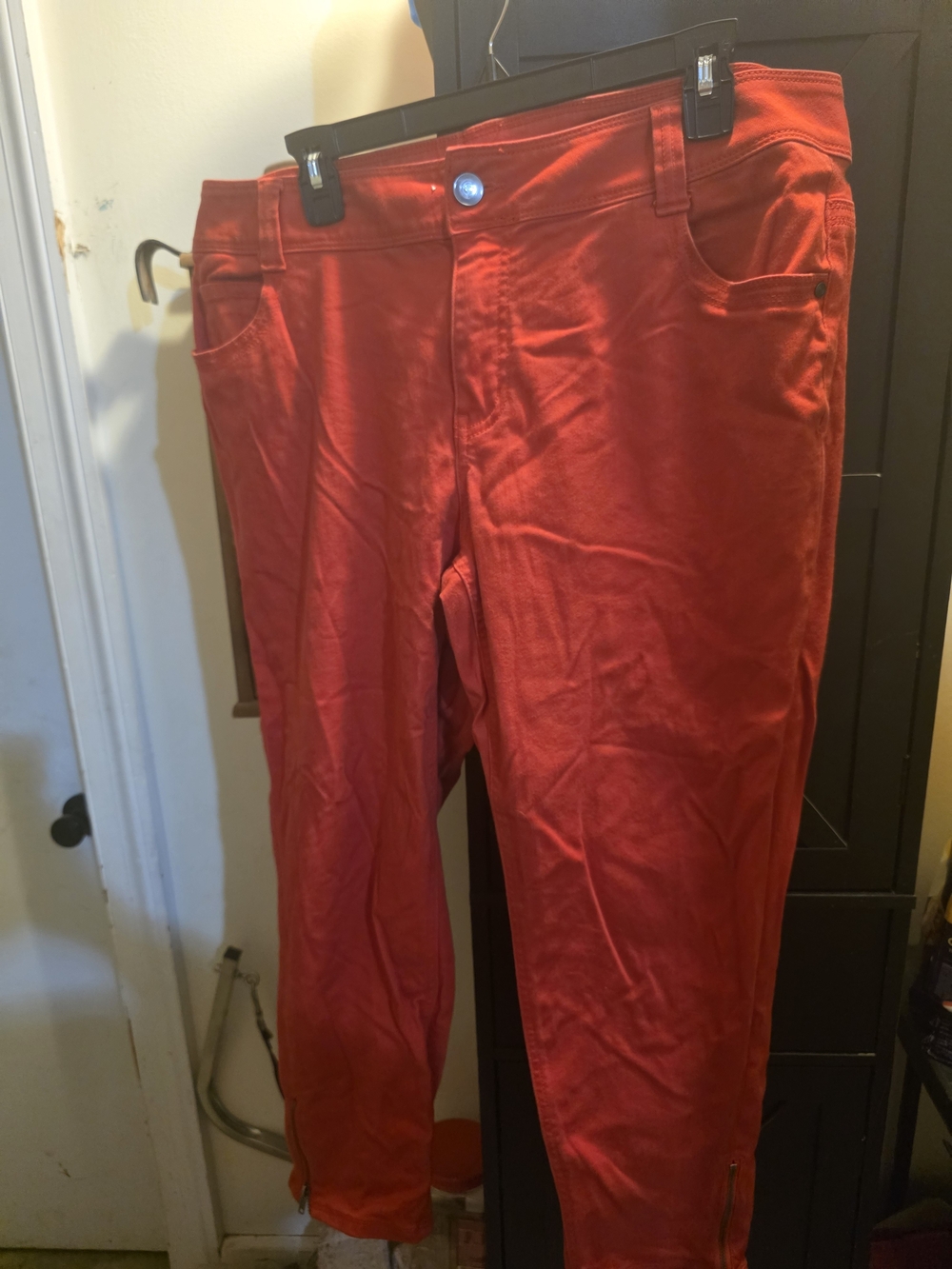 Lane Bryant Red Skinny Jeans